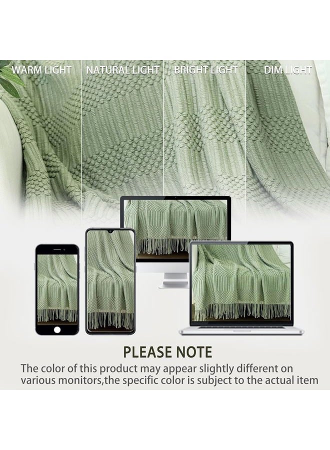 Blagic Throw Blanket (Sage Green, 50 × 60 in) - Image 2