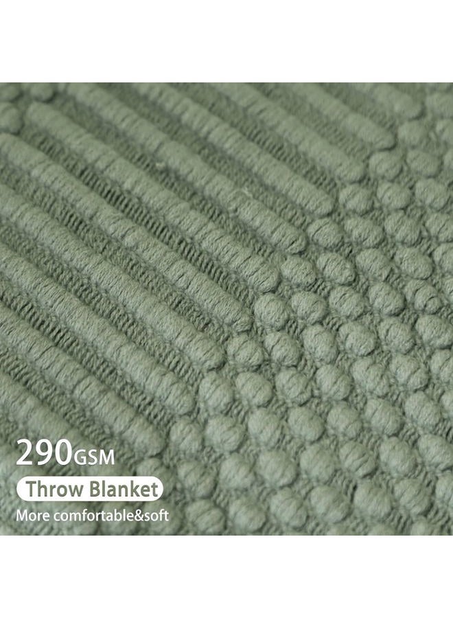 Blagic Throw Blanket (Sage Green, 50 × 60 in) - Image 3