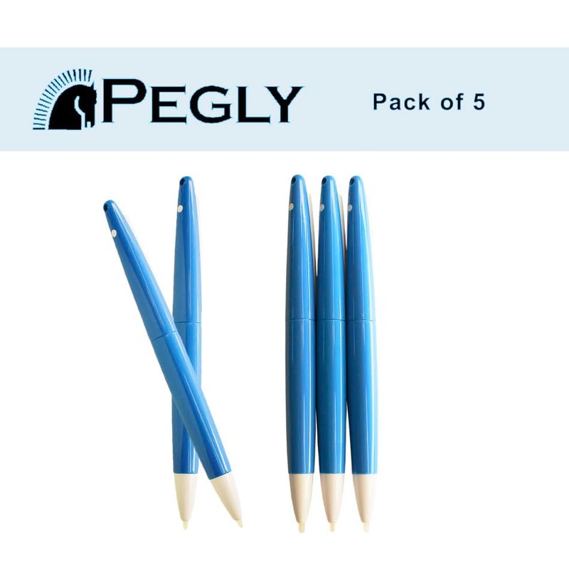 PEGLY Universal Touch Stylus Big Pen for Nintendo DSi XL LL Blue and White Color Package 5 Pieces - Image 4