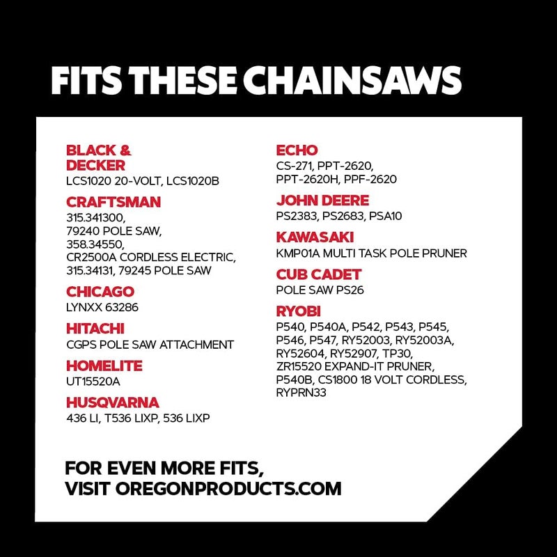 Oregon R40 Chainsaw Chain for 10 Inch Bar – 40 Drive Link Replacement Chainsaw Blade, .043" Gauge, 3/8" Pitch, fits Remington, Husqvarna, Ryobi and more, AdvanceCut, Gray - Image 3