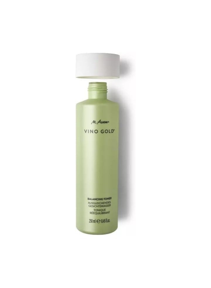 أم. أسام M. Asam VINO GOLD Balancing Facial Toner (250 ml) - Gently Frees Skin from Makeup Residue, Revitalising & Alcohol-Free, with Aloe Vera & Vitamin B3, Vegan Facial Cleanser - Image 2