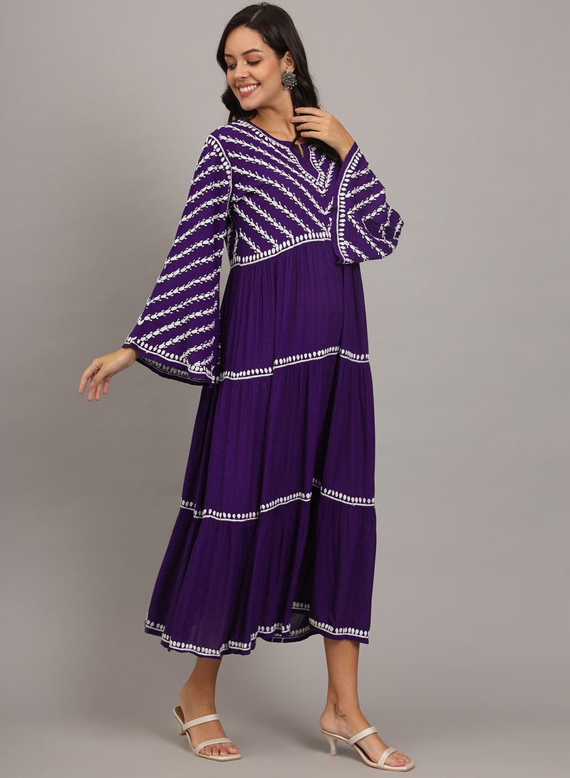 Alaya Hand Embroidered Chikankari Modal Jalabiya-AL4015 - Image 3
