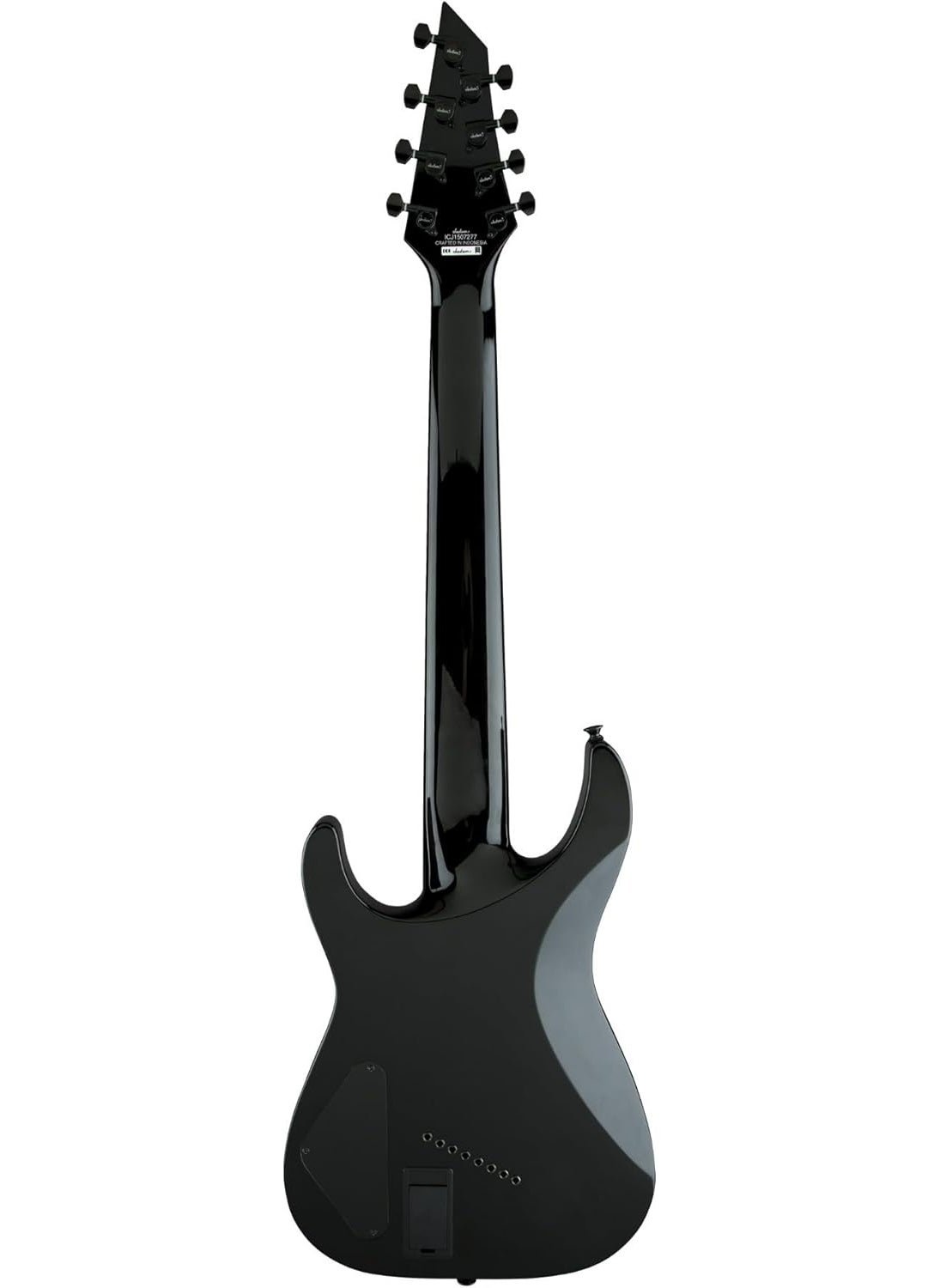 Jackson X Series Soloist Arch Top SLAT8 MS 8String Electric Guitar Black Bundle with Jackson MultiFit Gig Bag and Strings 3 Items