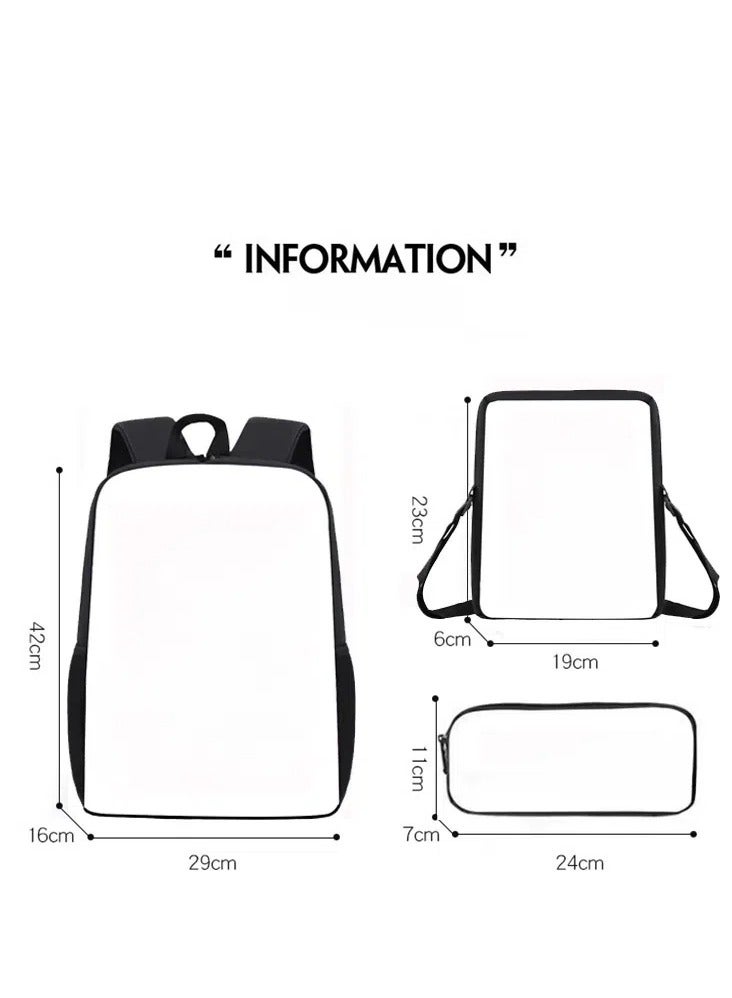 Lankybox Box Pattern Matching Cute Backpack, School Bag Set for Kids, Crossbody Bag, Pencil Case, 3-Piece Combo, Breathable, Ultra-Light, Expandable  - Image 2