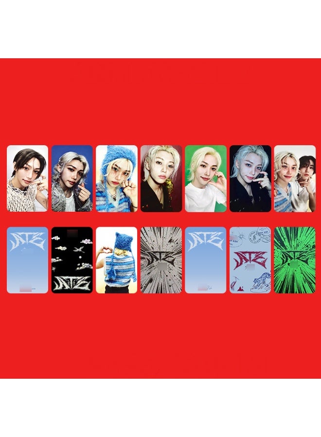 NIBEMINENT 7 Pcs Kpop Stray Kids - FELIX ATE Lomo Cards Card For Fans Collection Gifts - Image 1