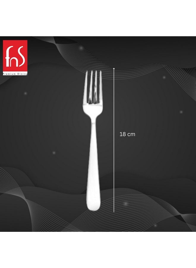 FNS Montavo by FnS Verona Dessert Fork 6 Pcs Set for Fruits, Snack and Dessert 