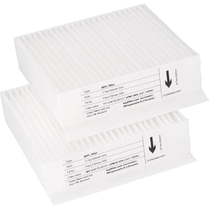 FILTER SET COMPATIBLE WITH PAUL CLIMOS 200 (F) - M5/F7