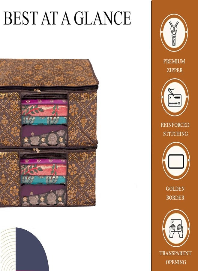 Shaping Fabric Saree Cover Set of 01 Non-Woven Fabric Clothes Organiser for Wardrobe with Transparent Window & Double Zip Clothes Storage Bag, Garment Cover SF_XL_SC_CC_XPID1598426731599324 - Image 3
