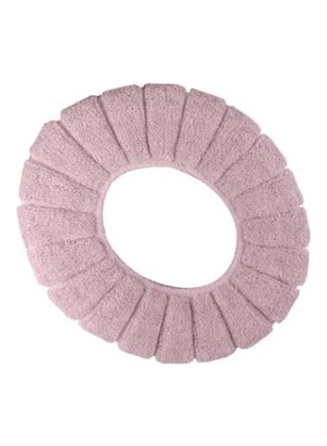 NIBEMINENT Stretchable Cushioned Toilet Seat Cover Pink 3x1x1cm - Image 1