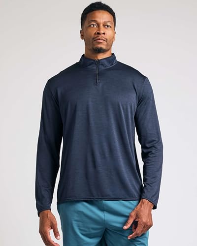 REALESSENTIALS Real Essentials 3 Pack: Men's Dry-Fit Active Quarter Zip Long Sleeve Athletic Performance Pullover (Available in Big & Tall) Set 5 XL - Image 2