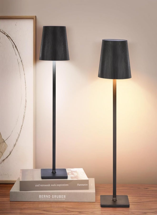 عبوتان من مصابيح الطاولة LED، مصباح مكتب LED عصري مزود بتحكم باللمس، إضاءة ليلية قابلة للتعتيم بثلاث درجات حرارة لونية، مناسب لغرفة المعيشة، غرفة النوم، غرفة الدراسة، والمكتب - Image 4