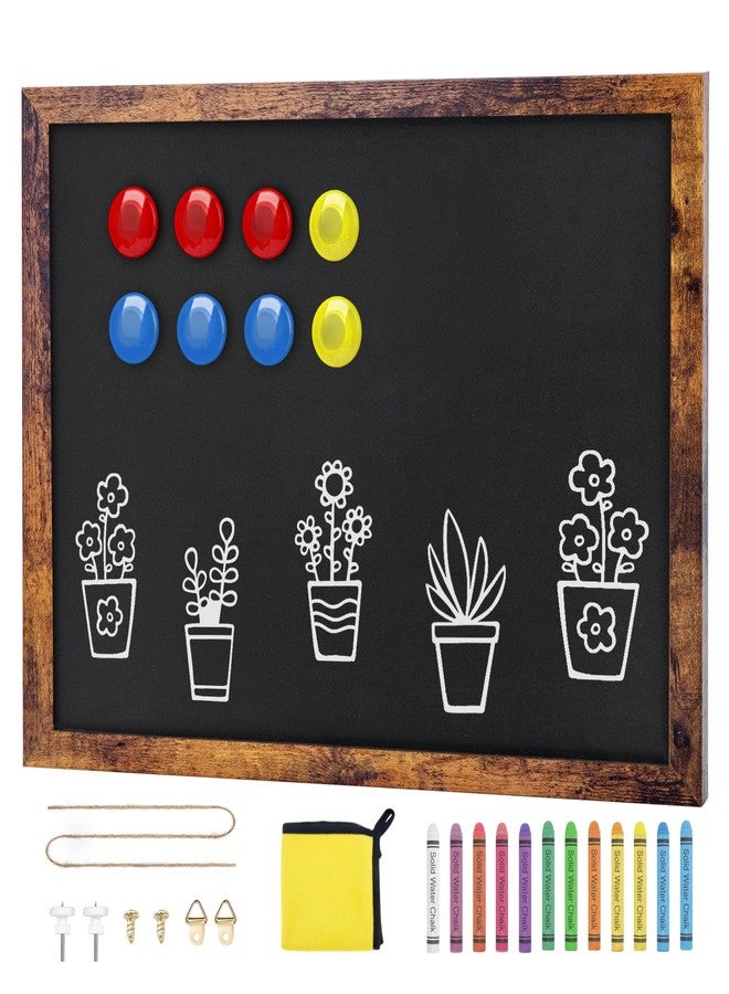 JEFURE Magnetic Chalkboard, 12x16 Inches Blackboard for Wall, Black Dry Erase Board for School, Office, Home, Bar and Restaurant Menu - Image 1
