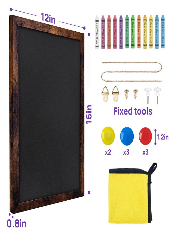 JEFURE Magnetic Chalkboard, 12x16 Inches Blackboard for Wall, Black Dry Erase Board for School, Office, Home, Bar and Restaurant Menu - Image 2