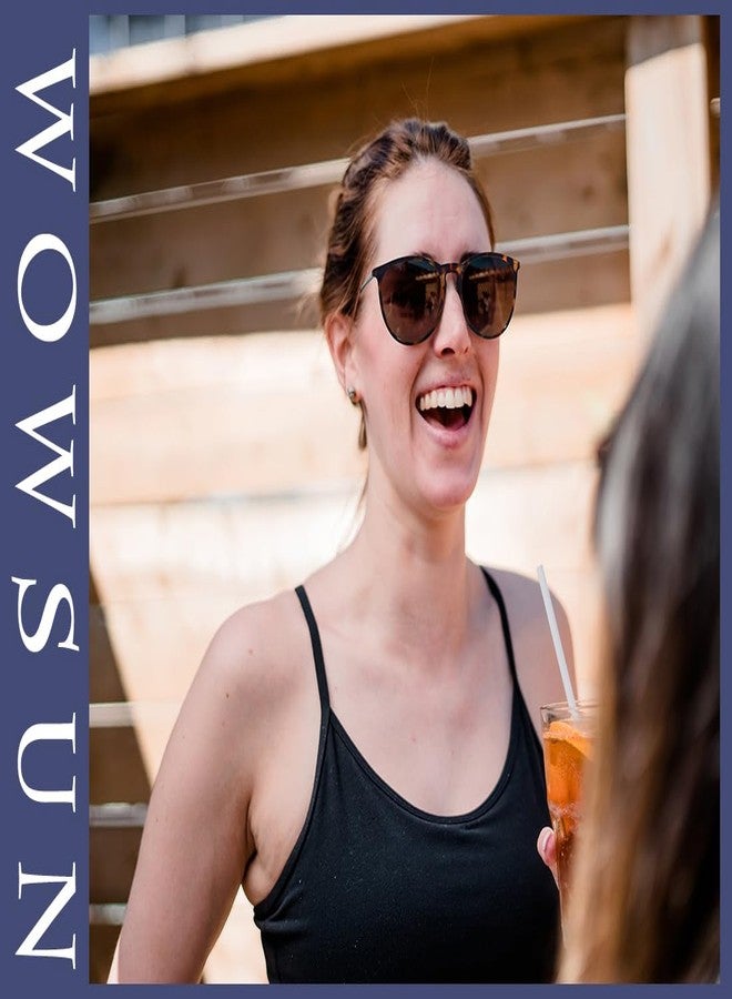 WOWSUN نظارات شمسية WOWSUN ريترو نسائية 2024 نظارات دائرية كلاسيكية عصرية - Image 2