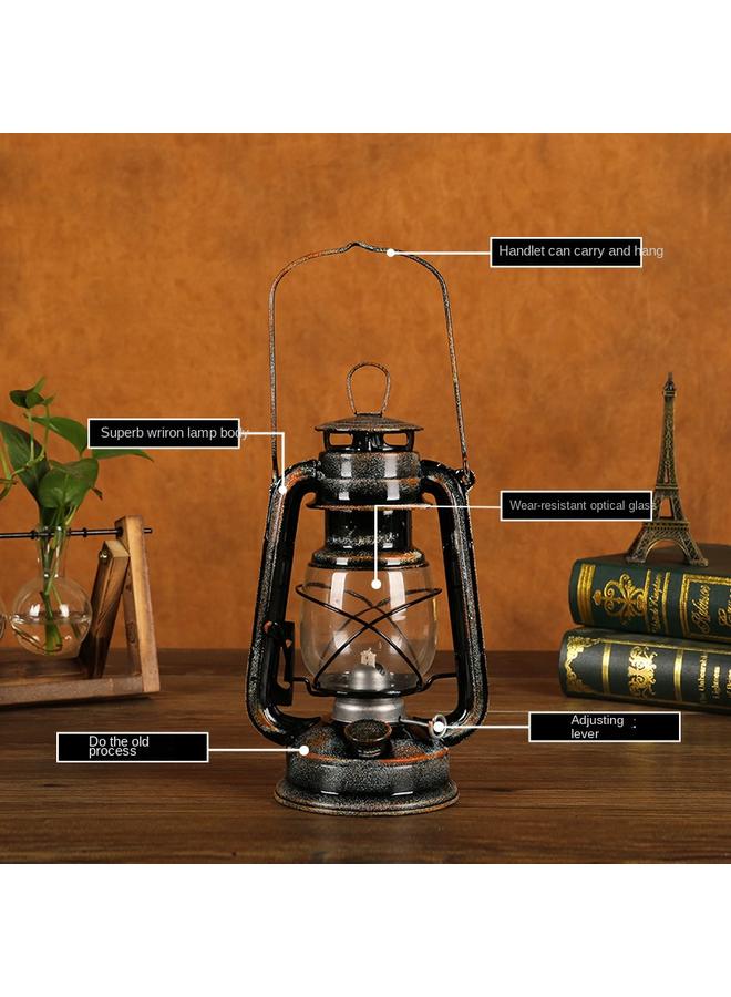 الأزرق جي دبليو صنع مصباح حصان قديم مقاس 28 سم نيابة عن مصباح الكيروسين القديم - Image 4