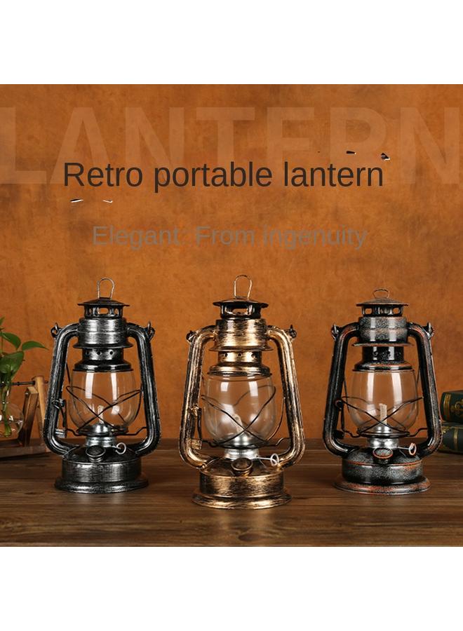 الأزرق جي دبليو صنع مصباح حصان قديم مقاس 28 سم نيابة عن مصباح الكيروسين القديم - Image 3