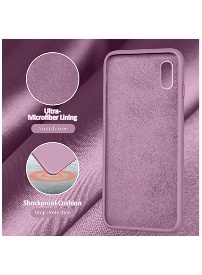 compatible with Silicone Case Compatible with iPhone XS Max 6.5 Inch, Silky Soft Touch Full Body Protection Case Not Original, Shockproof Cover with Microfibre - Image 3