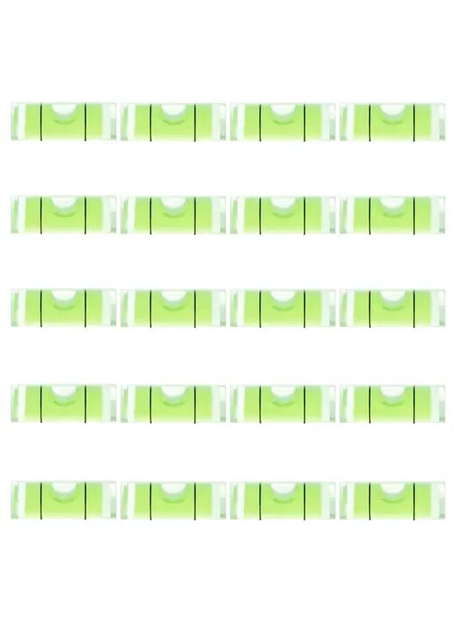 20 Pcs Mini Cylindrical Bubble Levels 8x35mm Acrylic Horizontal Spirit Level Tool - Image 2