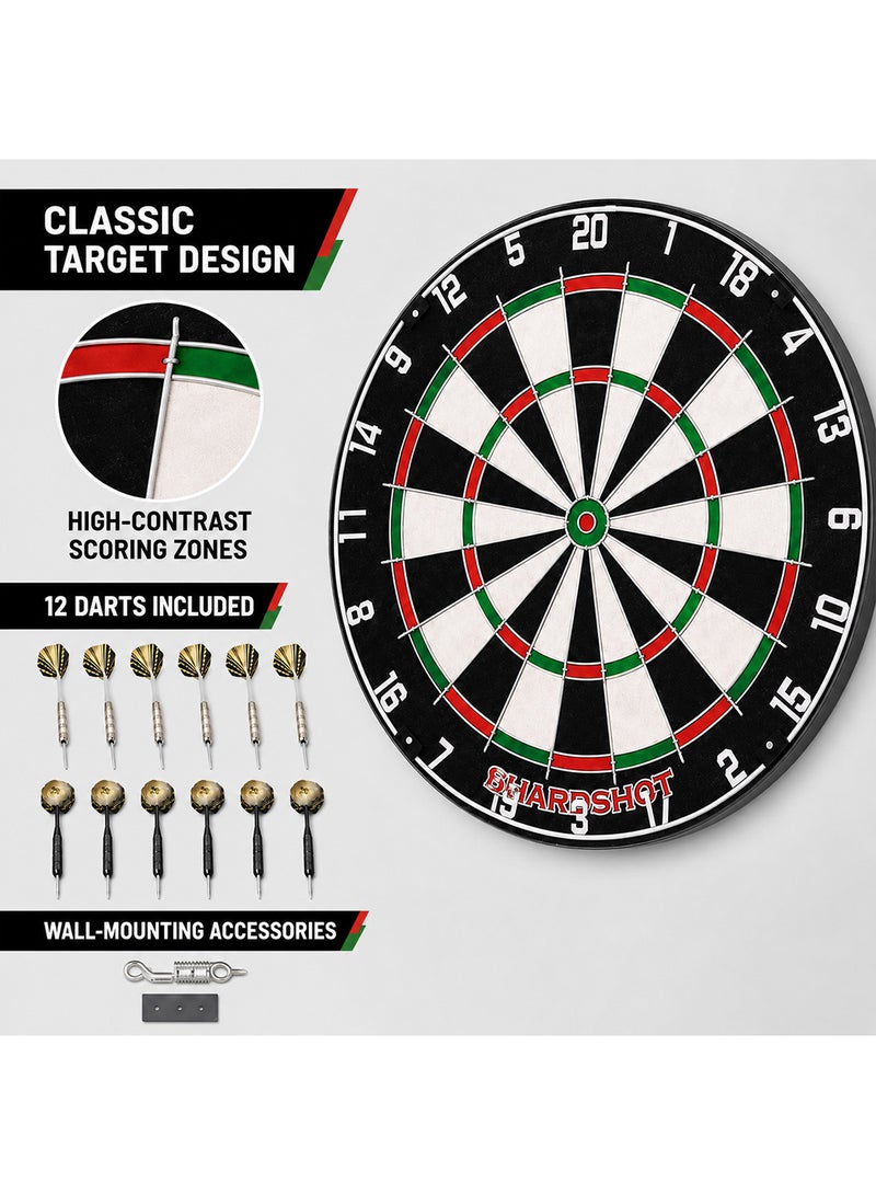 DEXO Paper Dart Board Set with 6 Darts - Image 2