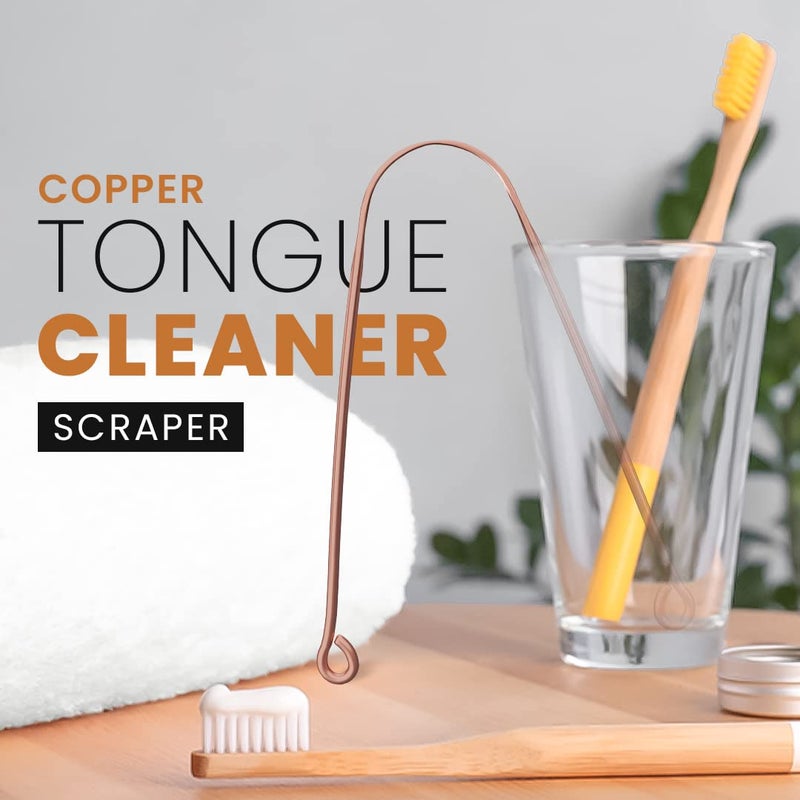 CEPILLO Surgical Grade Copper Tongue Cleaner Scraper, Anti-Microbial Tongue Cleaner For Kids & Adults (1) - Image 2