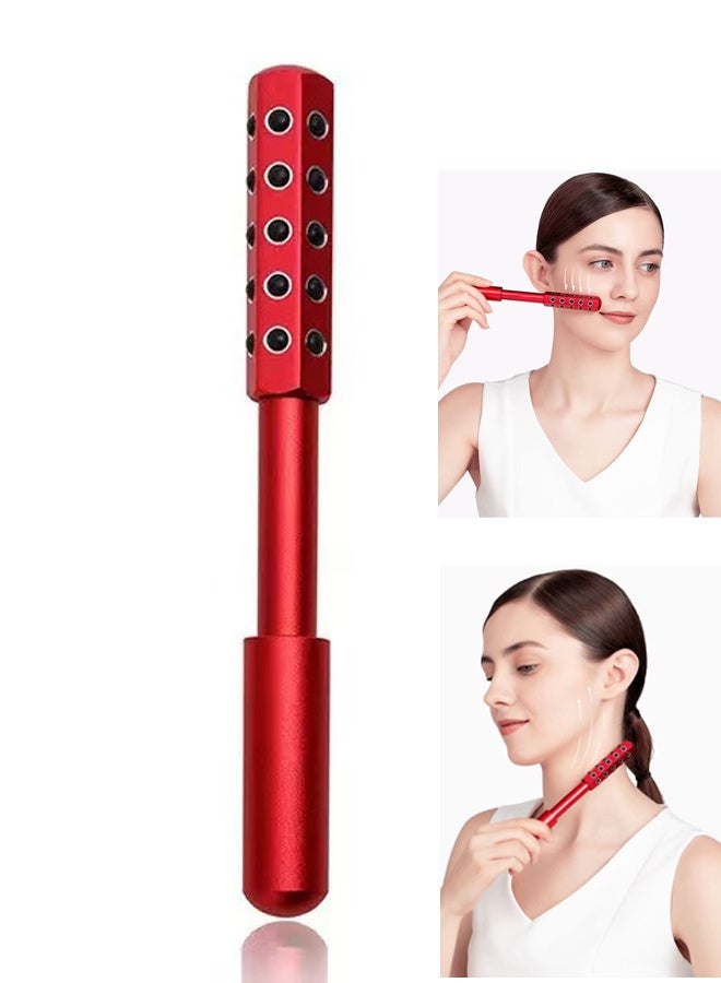 Facial Germanium Beauty Roller, Uplift Facial Massaging Beauty Tool, Facelift Pro Roller, Massage Face Tool for Lifting, Sculpting, De-Puffing, Glow Boost, Energizing & Cooling Effect - Image 1