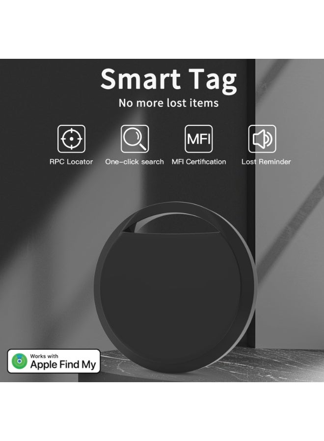 HEYAN Smart Trackers 4 Pack Work with Apple Find My (iOS Only), Lightweight Tag Prevent Loss of Luggage Wallets Keys Bags,Replaceable Battery,IP67 Waterproof - Image 2