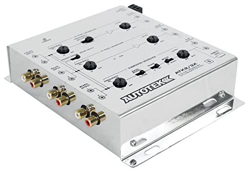 Autotek ATK2 3X Active Crossover Processor (Silver) – 8.5 Volts, 2-Way and 3-Way, Remote Bass Control Included, Built-In Crossovers, Level Adjust - Image 3