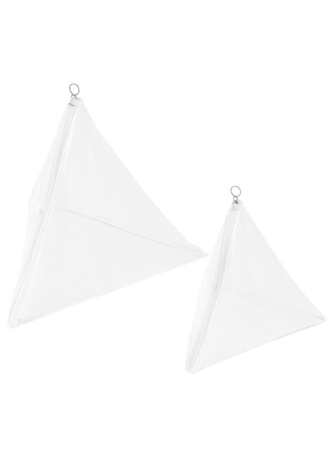 Zaboon Washing Bag, Set Of 2, White/Grey - Image 1