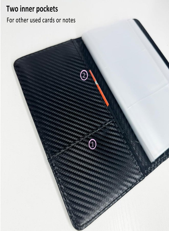 DONBAO Business Card Holders, Carbon Fiber Black, Small, Minimalist - Image 5