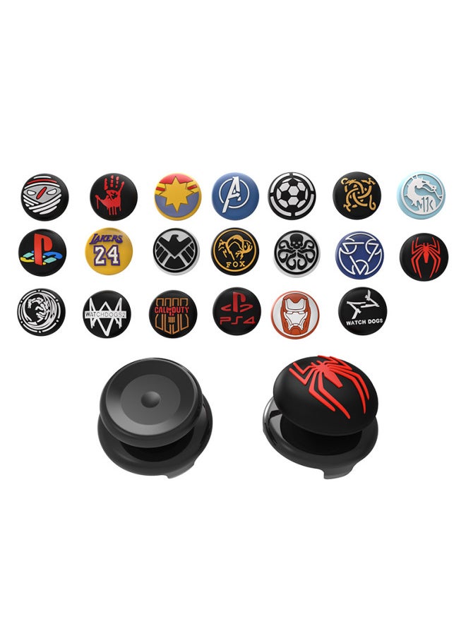 Generic PS4 Rocker Cap XBOX PS5 Rocker Cap Gaming Luminous Silicone Cap Two-color Gaming Universal Handle Button Cap-Product Color:For Ps45-kf043  - Image 3