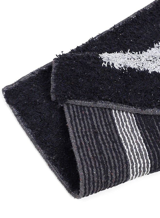 Status Contract Microfiber Soft and Super Absorbent Door Mat/Bath Mat-38X58 CM (Black) - Image 2