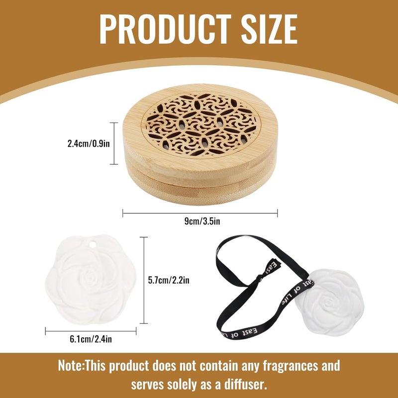 GOWTX Essential Oils Diffuser with Bamboo Incense Box and Fragrance Stones - Image 2