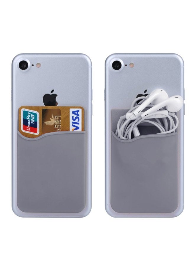 Pofesun Cell Phone Wallet, 6 Pack Silicone Adhesive Stick-on Phone Card Holder for Credit Card,Cell Phone Pocket for Back of Phone Id Card Pouch for iPhone 16 15 14 13 12 Pro Max,iPad,Samsung Galaxy,LG,Tablet - Image 3