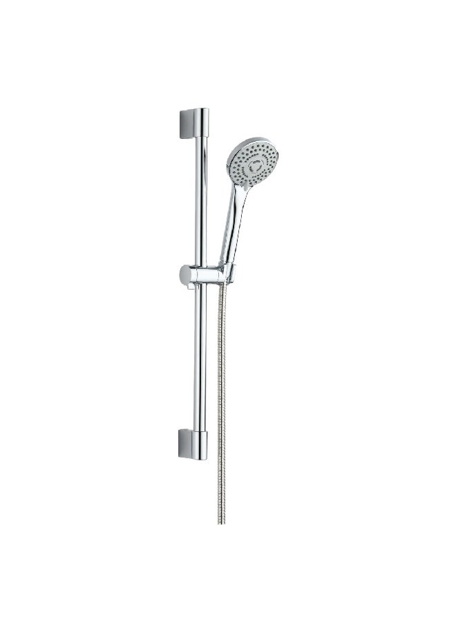 Metal Sleek Elegance Design Long Lasting Shower Stand Chrome 7.5 x 14 x 63 cm DF678+2876+S6 