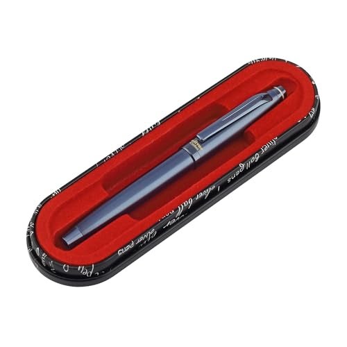 Oliver Corbet Matte Blueberry Roller Pen – Premium Brass Body, Ergonomic Grip, Schmidt 0.6 mm German Refill, Precision Cap Locking, Luxury Gift Box - Image 5