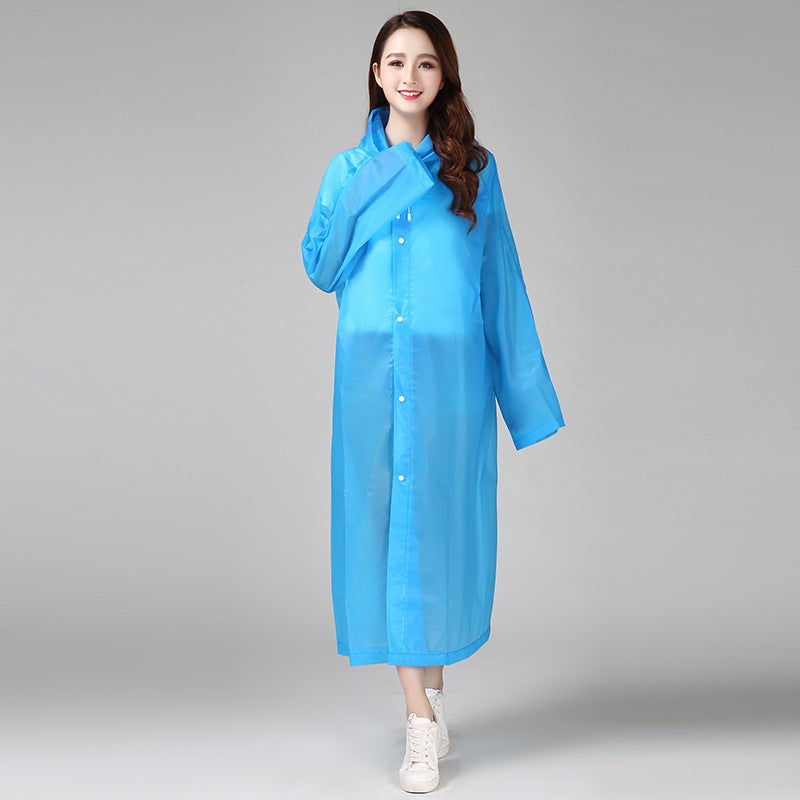Honest Merchants Non-Disposable Eva Raincoat Long Fashion Adult Children Travel Portable Raincoat - Image 5