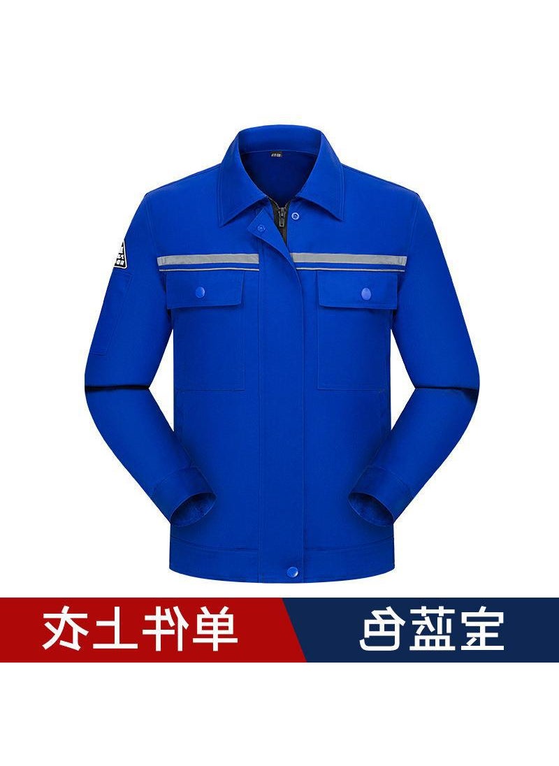 Generic Summer Thin Anti-static Workwear Suit Electronic Factory Uniform Labor Protection Clothing Electrician Overalls Casual Western C Red top  - Image 3
