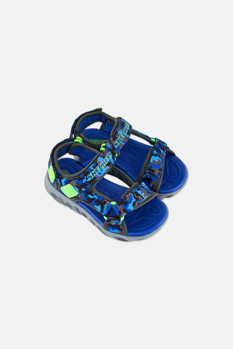 SKECHERS Kids Boy Slights Hypo-Splash Velcro Closure Sandal, Multicolor - Image 2