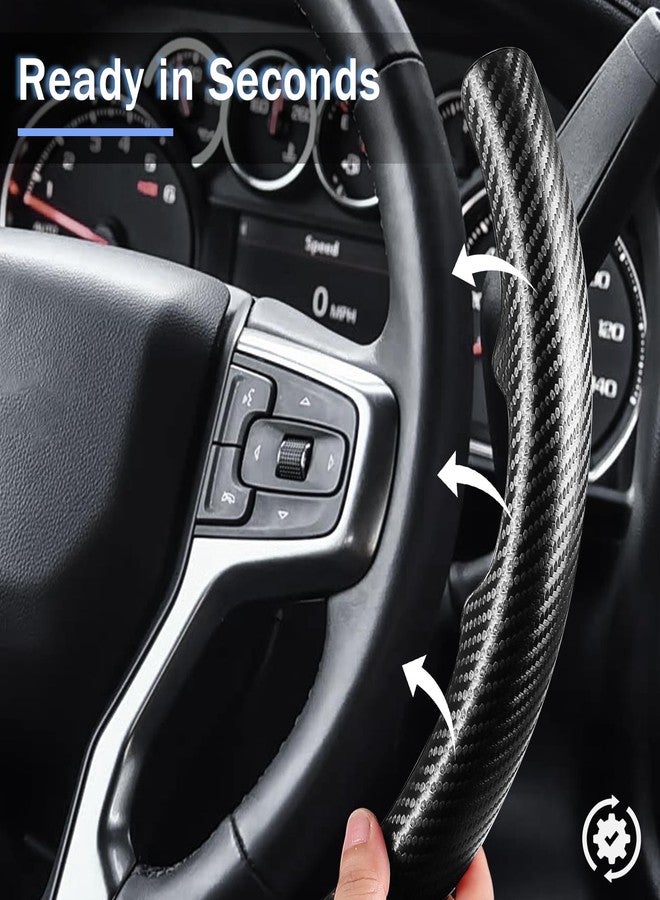 Aotoyou Steering Wheel Cover for Chevy Silverado 1500 2019-Present/ 2500 3500 2020-Present/Blazer 2019-Present (Gasoline Models)/ Suburban Tahoe 2021-2024, Car Steering Wheel Cover Accessories for Chevrolet - Image 4