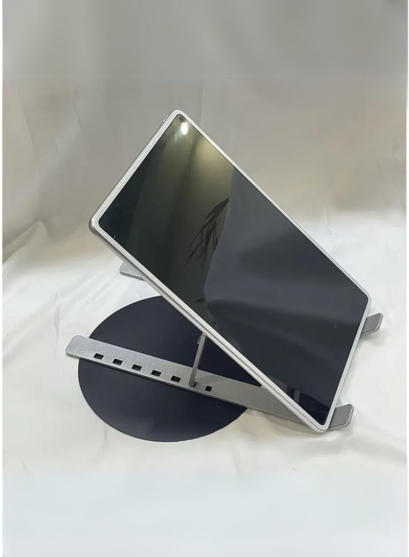 هوكو حامل كمبيوتر محمول قابل للتعديل للمكتب - حامل كمبيوتر محمول قابل للطي والحمل مع نظام تبريد تهوية، بتصميم مريح لأجهزة ماك بوك برو/إير، ديل، إتش بي، سوني، وأجهزة الكمبيوتر المحمولة - خفيف الوزن، متين، وموفر للمساحة. - Image 5