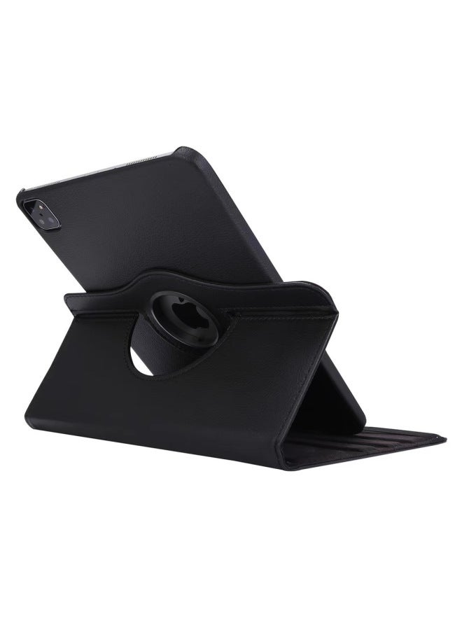Suitable For IpadPro11 Rotating Leather Case Mini5 Litchi Pattern Air4 Protective Case 9.7 10.2 Flat Case 10.9-Color:Tuhaojin-Applicable Model:ipad Pro12.9(2017/2015 General) - Image 3