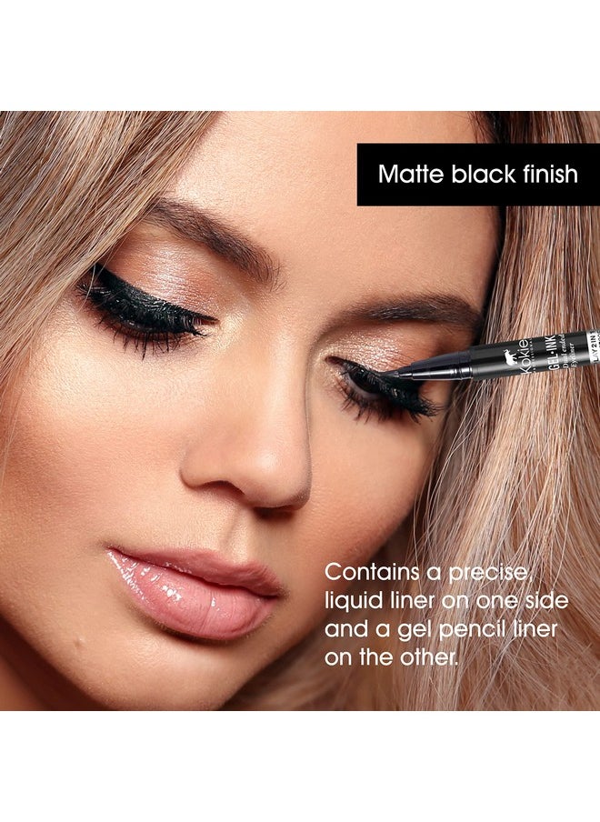 Kokie Kokie Gel Ink Dual Ended Eyeliner (Matte Black)  - Image 4
