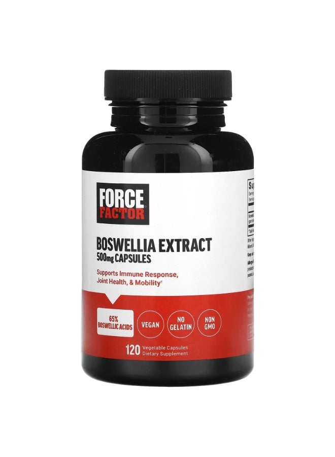 Force Factor Boswellia Extract, 500 mg, 120 Vegetable Capsules - Image 1