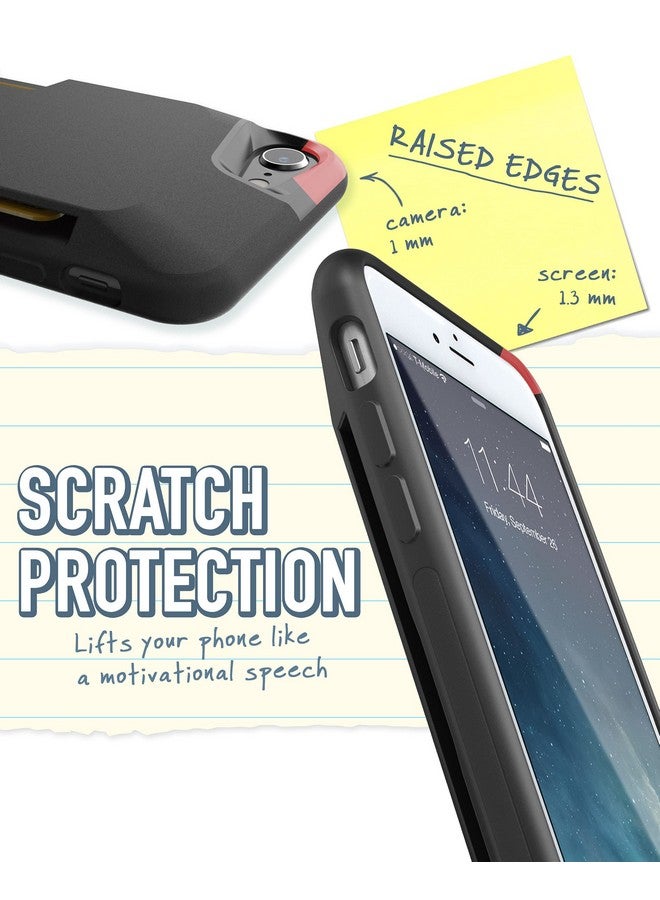 Smartish Smartish iPhone SE Wallet Case - Wallet Slayer Vol 1 [Slim + Protective] Credit Card Holder Drop Tested Hidden Card Slot Cover Compatible with Apple iPhone SE & iPhone 7/8 - Black Tie Affair  - Image 3