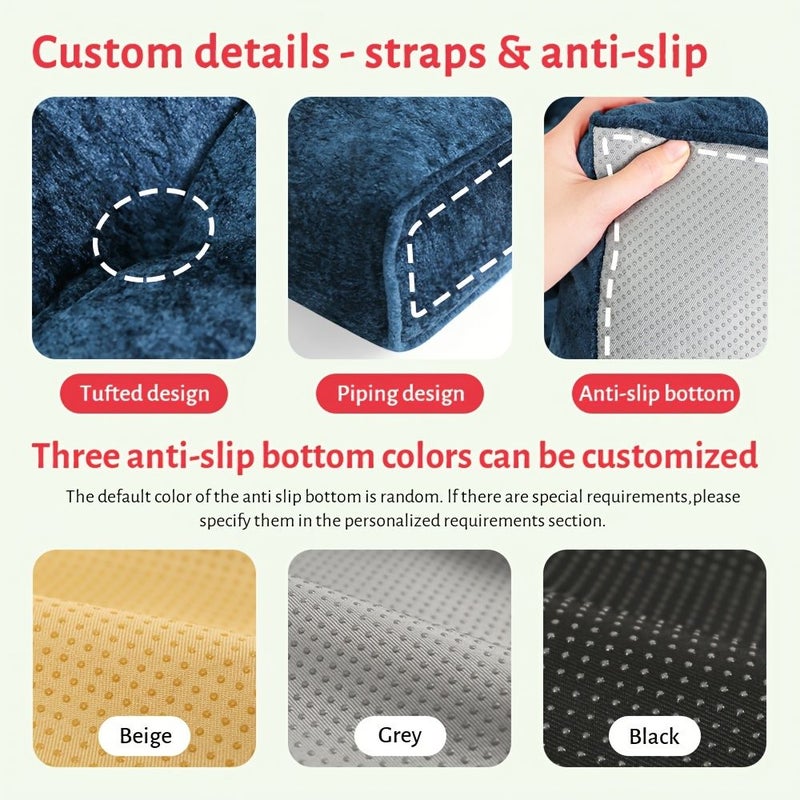 Thickened 6cm Bench Cushion Non Slip Soft Fabric For Porch Living Room Bedroom 40 Inch Long - Image 4