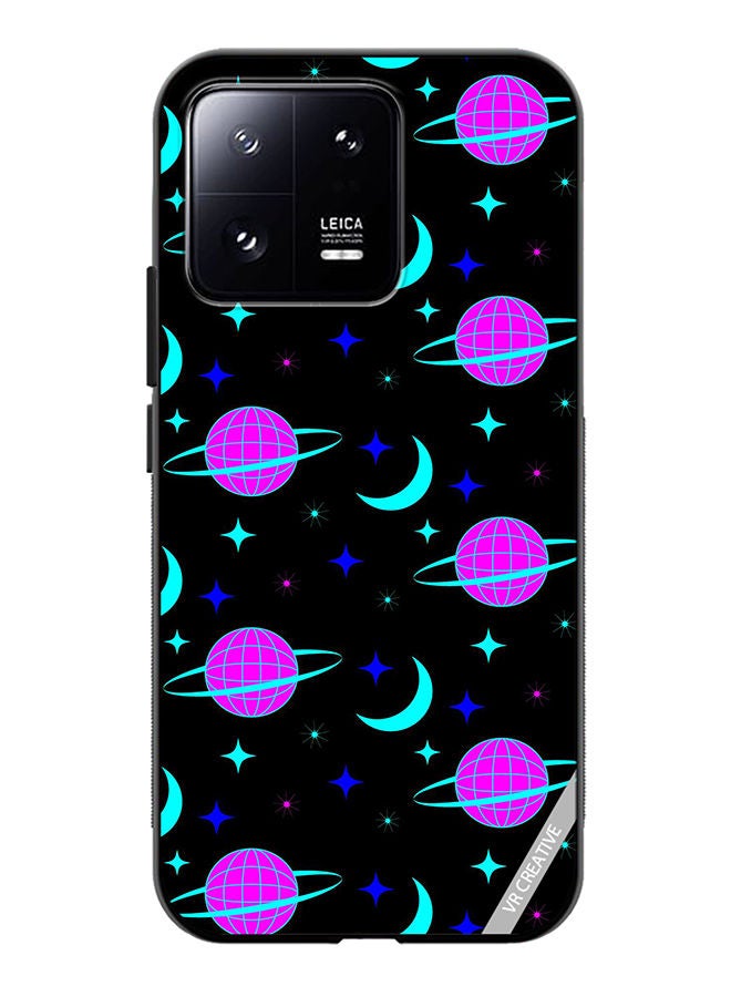 VR CREATIVE Protective Case Cover For Xiaomi 13 Pattern On Black Design Multicolour - Image 1