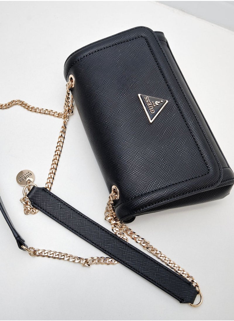 GUESS - Guess Black Leather Cross Bag For Women - Image 1