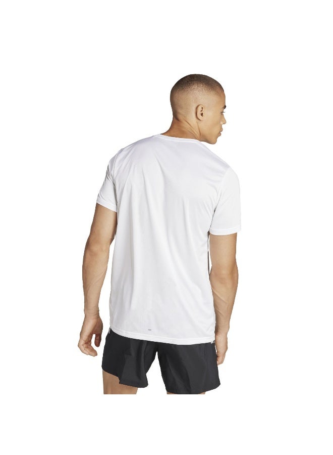 adidas تي شيرت جري أبيض رجالي XS  - Image 3