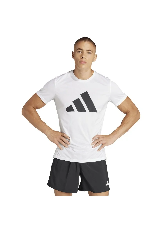 اديداس Adidas Run It Tee White Running T-Shirts For Men XS