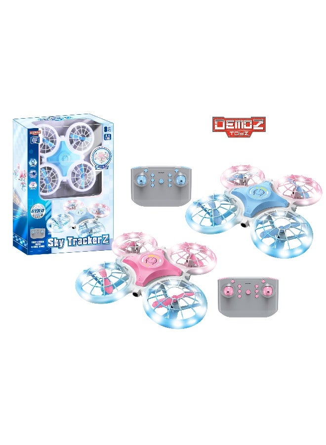 Power Joy Demoz Toyz Sky TrackerZ Remote Control Mini Drone – 2.4G Control & LED Light - Image 2